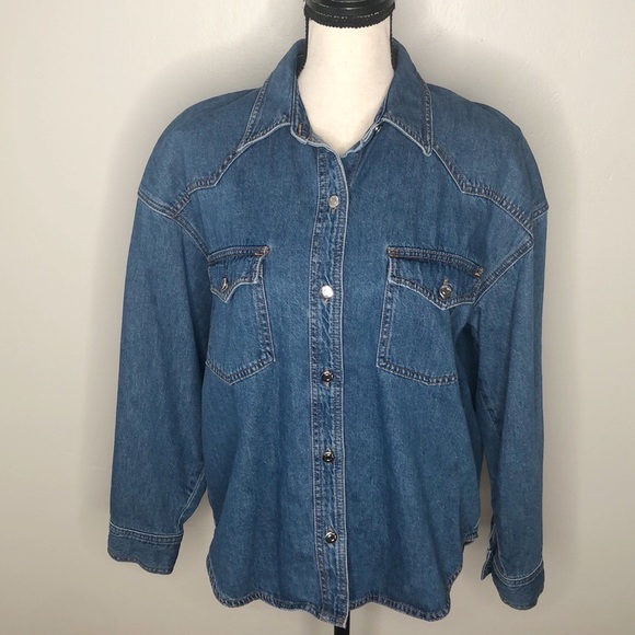 Wilfred Free Denim Button Down Shacket - Picture 6 of 11